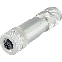 Jack, M12, 8 pole, screw connection, screw locking, straight, 99 1488 814 08