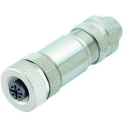 Jack, M12, 12 pole, solder connection, screw locking, straight, 99 1492 812 12