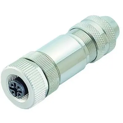 Jack, M12, 12 pole, solder connection, screw locking, straight, 99 1492 812 12 - 1