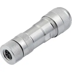 Jack, M8, 4 pole, screw connection, screw locking, straight, 99 3362 300 04