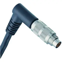 Sensor actuator cable, M9-cable plug, angled to open end, 8 pole, 5 m, PUR, black, 1 A, 79 1425 75 08