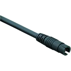 Sensor actuator cable, cable plug to open end, 3 pole, 2 m, PVC, black, 3 A, 79 9001 12 03