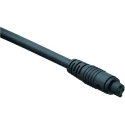 Sensor actuator cable, cable socket to open end, 4 pole, 2 m, PVC, black, 3 A, 79 9004 12 04