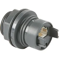 Socket, RJ45, 8 pole, 8P8C, Cat 5e, PCB mounting, PXP6033TP