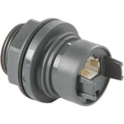 Socket, RJ45, 8 pole, 8P8C, Cat 5e, PCB mounting, PXP6033TP - 1
