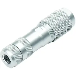 Jack, M8, 4 pole, screw connection, screw locking, straight, 99 3368 600 04