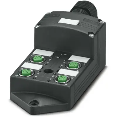 Sensor/actuator distribution box with M12 sockets, M12 Buchse, 4, true - 1
