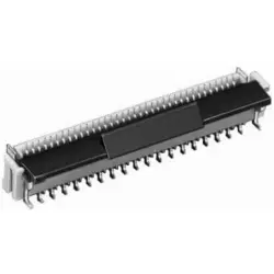 Connector, 30 pole, 1 row, pitch 0.5 mm, solder pin, socket, gold-plated, FH12-30S-0.5SVA(54)