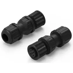 Jack, M12, 5 pole, solder connection, straight, 643721100005