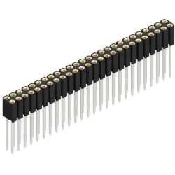 Socket header, 52 pole, pitch 2.54 mm, straight, BL 10 52