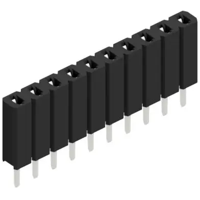 Socket header, 10 pole, pitch 2.54 mm, straight, BL 1 10 Z - 1