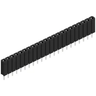Socket header, 22 pole, pitch 2.54 mm, straight, BL 1 22 Z - 1