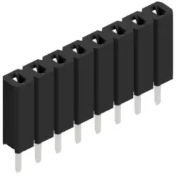 Socket header, 8 pole, pitch 2.54 mm, straight, BL 1 8 Z