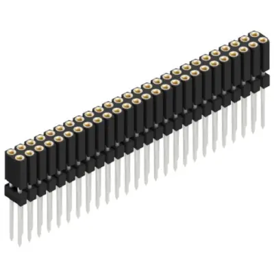 Socket header, 52 pole, pitch 2.54 mm, straight, BL 19 141 52 - 1
