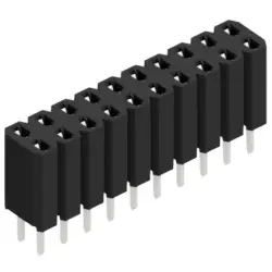 Socket header, 20 pole, pitch 2.54 mm, straight, BL 2 20 Z