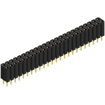 Socket header, 48 pole, pitch 2.54 mm, straight, BL 2 48 G - 1