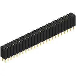 Socket header, 48 pole, pitch 2.54 mm, straight, BL 2 48 G