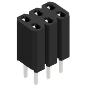 Socket header, 6 pole, pitch 2.54 mm, straight, BL 2 6 Z - 1