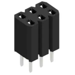 Socket header, 6 pole, pitch 2.54 mm, straight, BL 2 6 Z