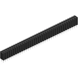 Socket header, 72 pole, pitch 2.54 mm, straight, BL 2 72 Z