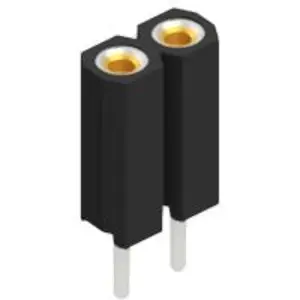 Socket header, 2 pole, pitch 2.54 mm, straight, BL 5 025 2 - 1