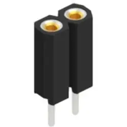 Socket header, 2 pole, pitch 2.54 mm, straight, BL 5 025 2