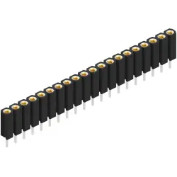Socket header, 20 pole, pitch 2.54 mm, straight, BL 5 025 20
