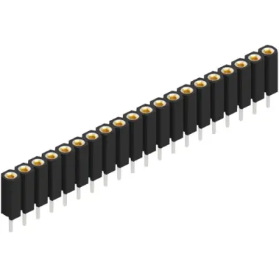 Socket header, 20 pole, pitch 2.54 mm, straight, BL 5 025 20 - 1
