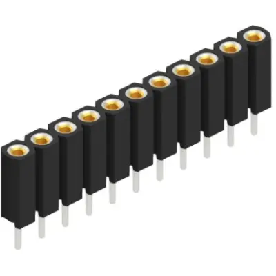 Socket header, 11 pole, pitch 2.54 mm, straight, BL 5 11 - 1