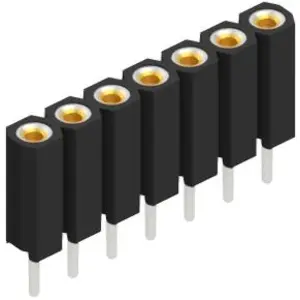 Socket header, 7 pole, pitch 2.54 mm, straight, BL 5 7 - 1
