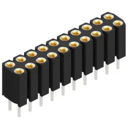 Socket header, 20 pole, pitch 2.54 mm, straight, BL 6 025 20