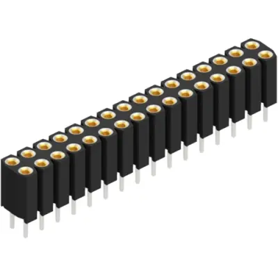 Socket header, 32 pole, pitch 2.54 mm, straight, BL 6 32 - 1