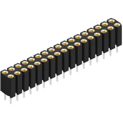Socket header, 34 pole, pitch 2.54 mm, straight, BL 6 34
