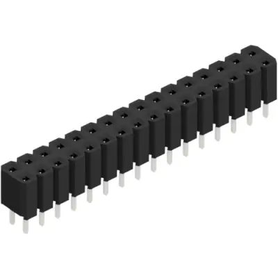 Socket header, 32 pole, pitch 2.54 mm, straight, BL LP 2 32 Z - 1