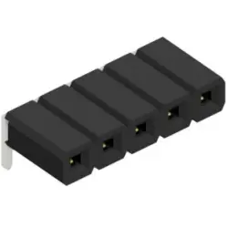 Socket header, 5 pole, pitch 2.54 mm, angled, BL LP 3 5 S