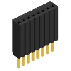 Socket header, 8 pole, pitch 1.27 mm, straight, BLM KG 1 8 G