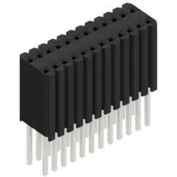 Socket header, 24 pole, pitch 1.27 mm, straight, BLM LG 2 24 Z