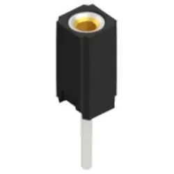 Socket header, 1 pole, pitch 2 mm, straight, BLY 1 1