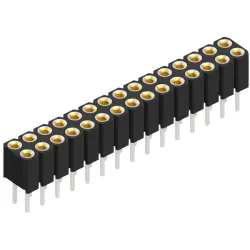 Socket header, 30 pole, pitch 2 mm, straight, BLY 2 30