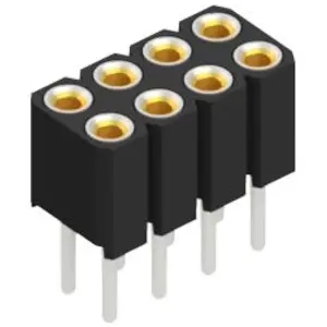 Socket header, 8 pole, pitch 2 mm, straight, BLY 2 8 - 1