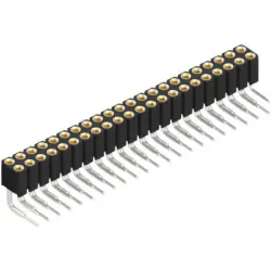 Socket header, 44 pole, pitch 2 mm, angled, BLY 4 44