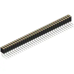 Socket header, 68 pole, pitch 2 mm, angled, BLY 4 68