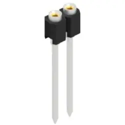 Socket header, 2 pole, pitch 2.54 mm, straight, MK 07 2 Z