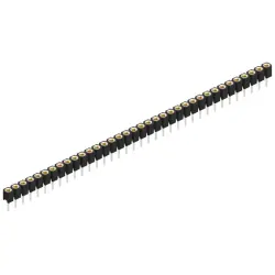 Socket header, 36 pole, pitch 2.54 mm, straight, MK 21 36