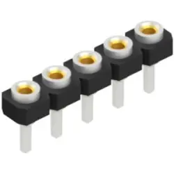 Socket header, 5 pole, pitch 2.54 mm, straight, MK LP 18 5 Z