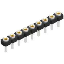 Socket header, 9 pole, pitch 2.54 mm, straight, MK LP 18 9 Z