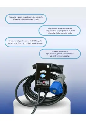7.5 Kw Taşınabilir Elektrikli Araç Şarj Cihazı - 2