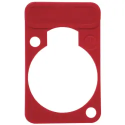Marking plate, red for XLR panel socket, DSS-RED