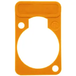 Marking plate, orange for XLR panel socket, DSS-ORANGE