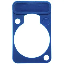 Marking plate, blue for XLR panel socket, DSS-BLUE